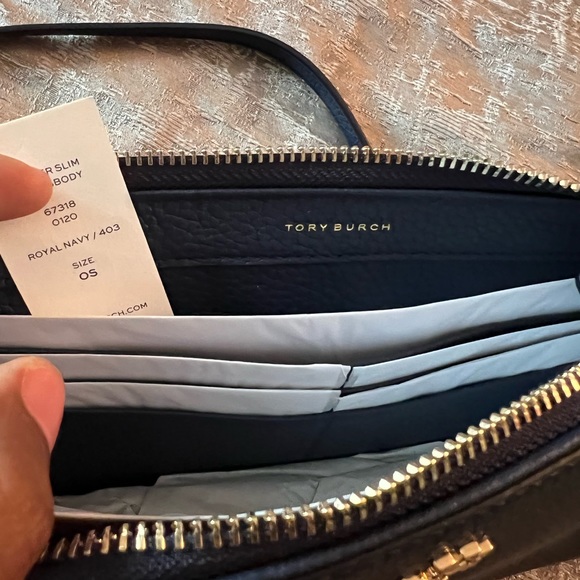 Authentic NWT Navy Tory Burch Crossbody - Picture 12 of 12